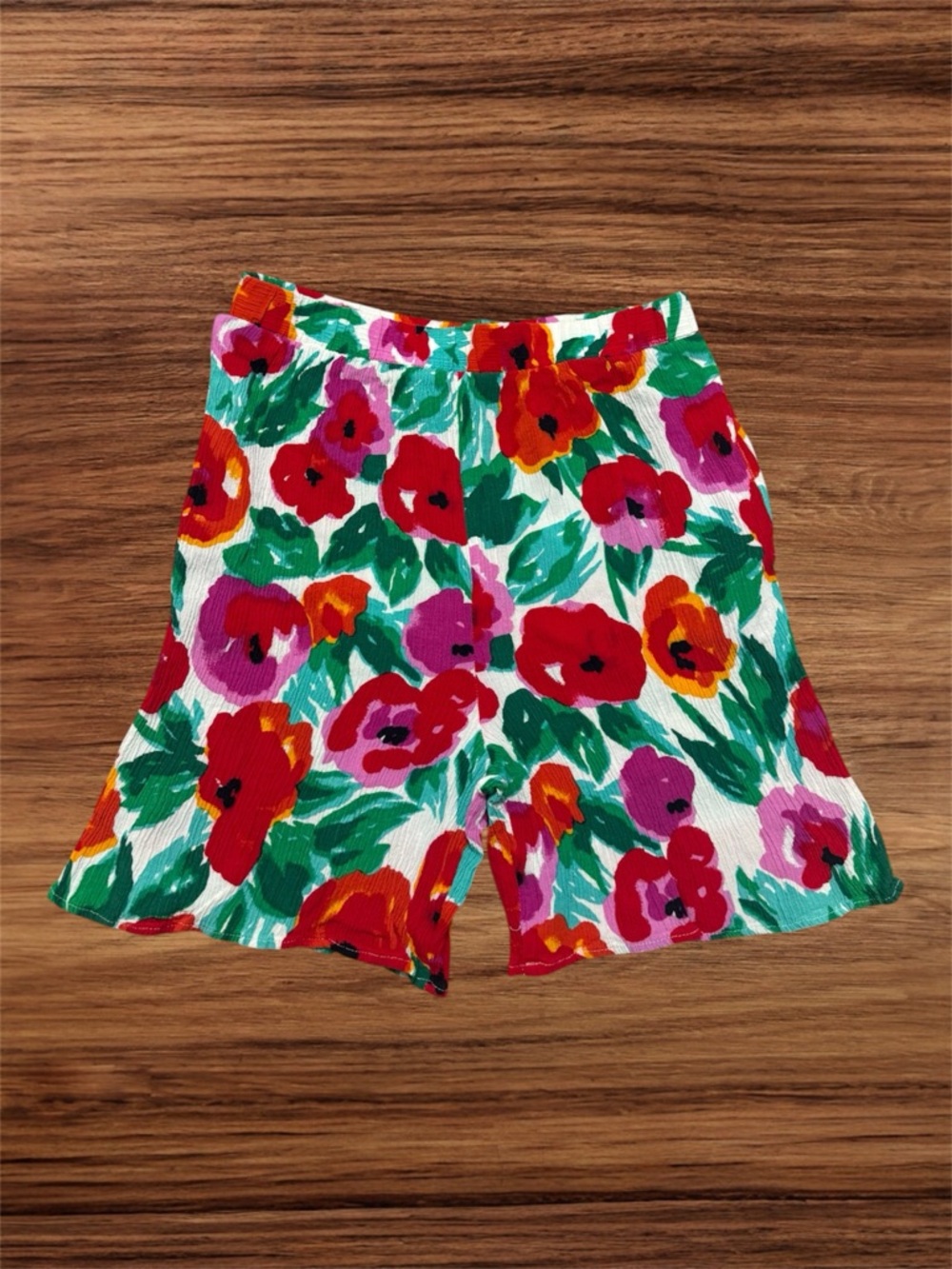 Floral High-Waist Women’s Bermuda Shorts - Multicolor